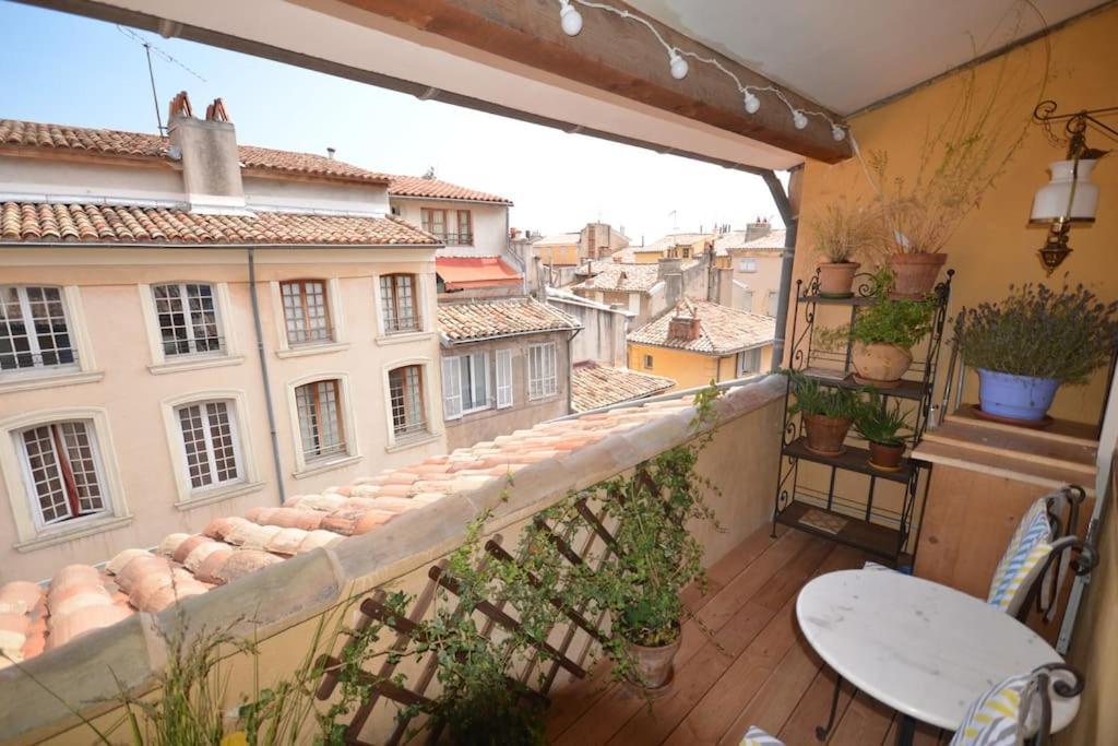 Le Dix Duplex Historical Center Balcony With View And Air Conditioning * Aix-en-Provence